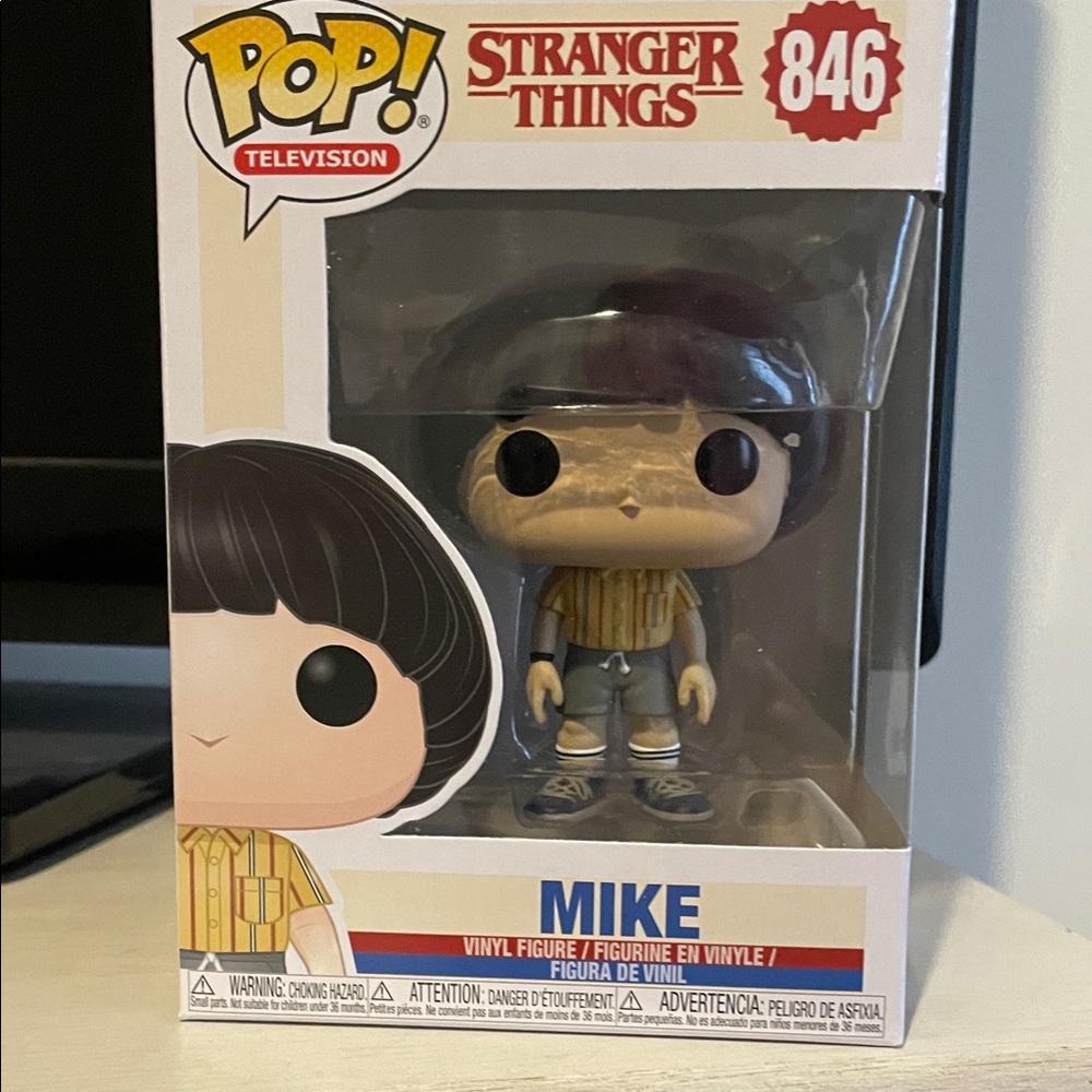 Funko Pop Stranger Things Mike Figure with Yellow Shirt